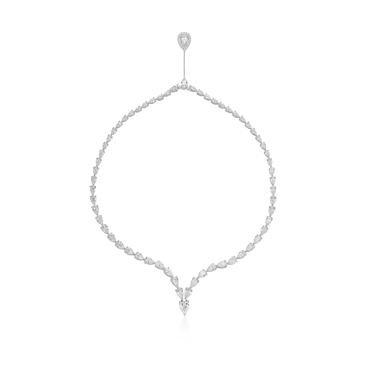 31.30ct Fancy Pear Diamond Necklet