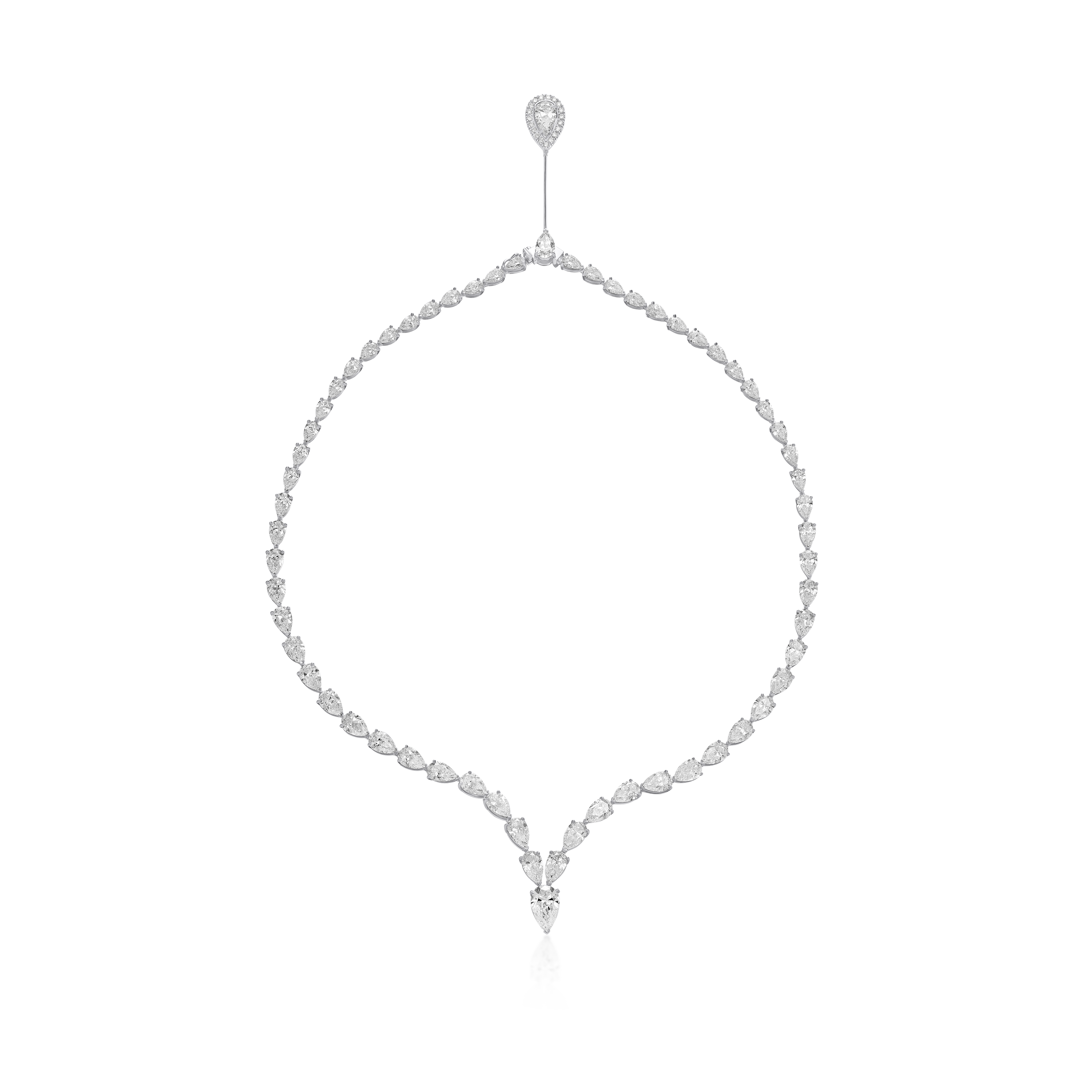 31.30ct Fancy Pear Diamond Necklet