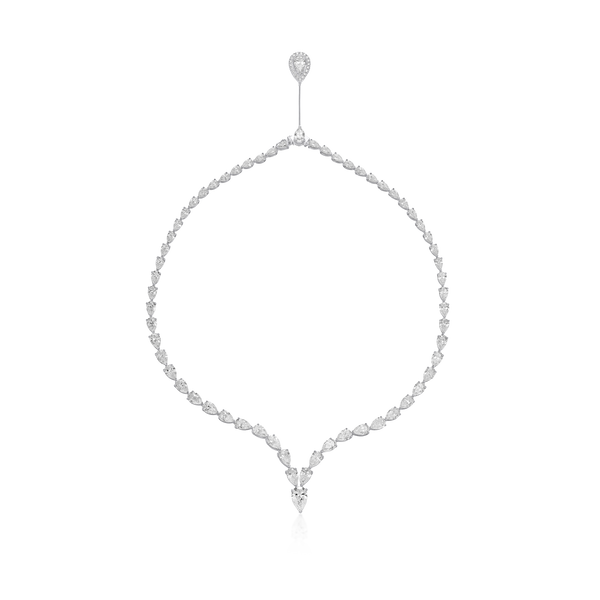 31.30ct Fancy Pear Diamond Necklet
