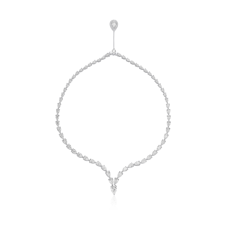 31.30ct Fancy Pear Diamond Necklet