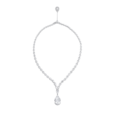 20.03cts Fancy Pear Diamond Drop Necklet