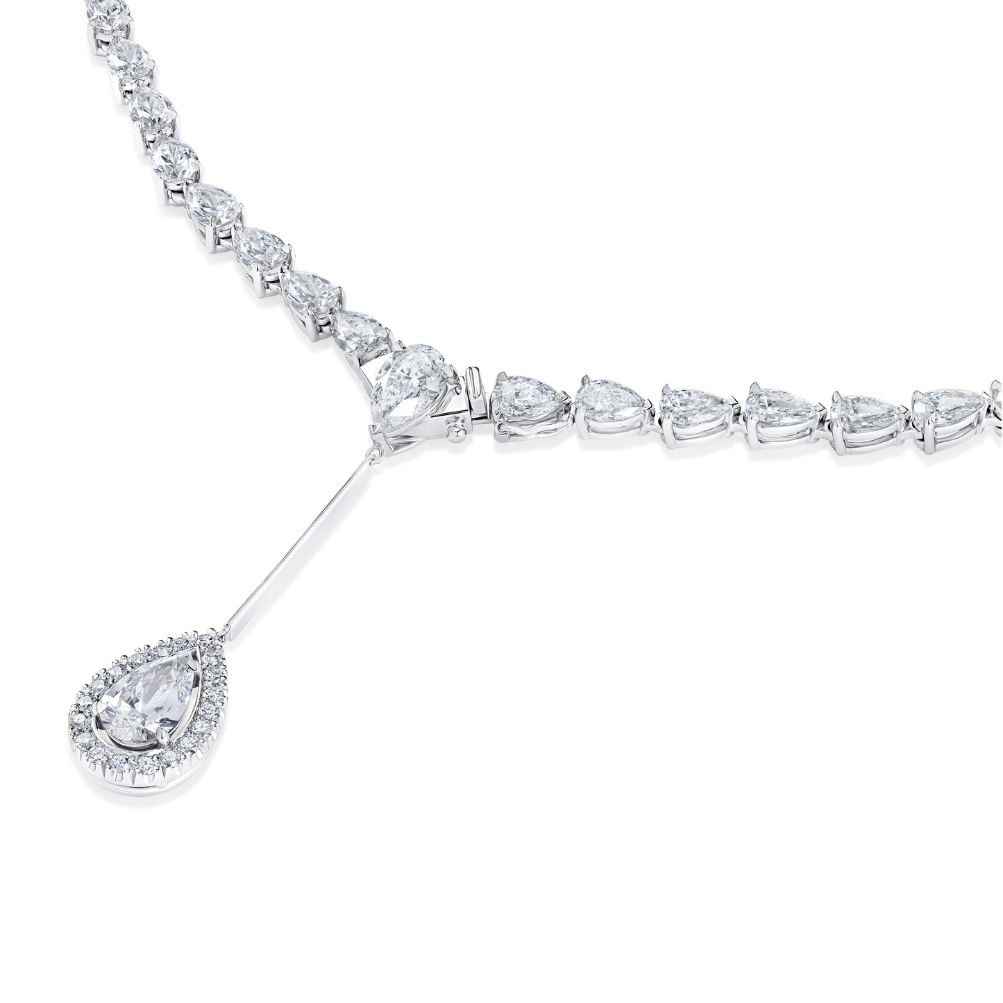 20.03cts Fancy Pear Diamond Drop Necklet