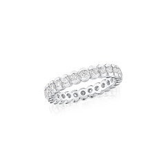 1.00ct Platinum Round Brilliant Cut Diamond Set Eternity Ring