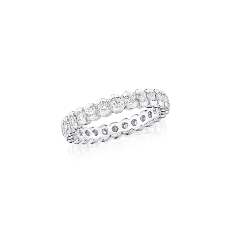 1.00ct Round Brilliant Cut Diamond Set Eternity Ring