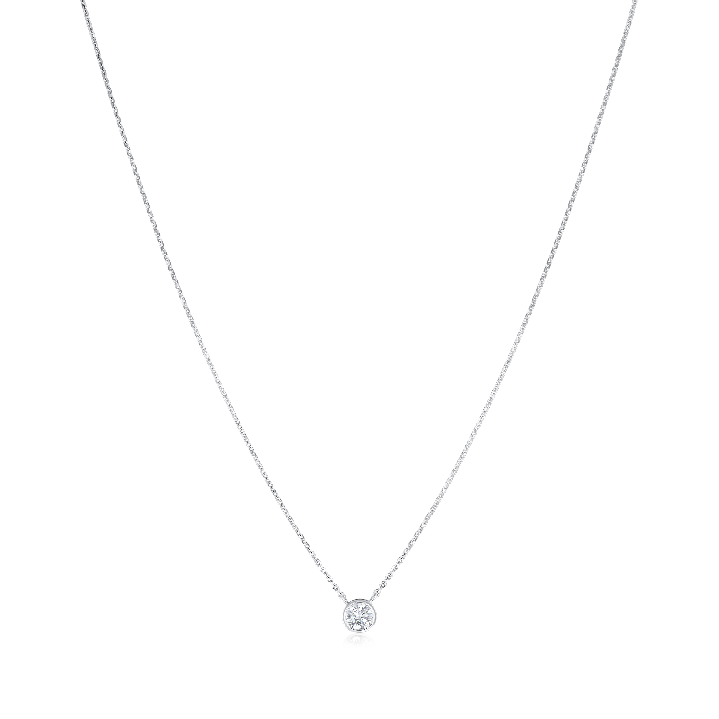 0.20ct Platinum Spectacle Set Diamond Pendant