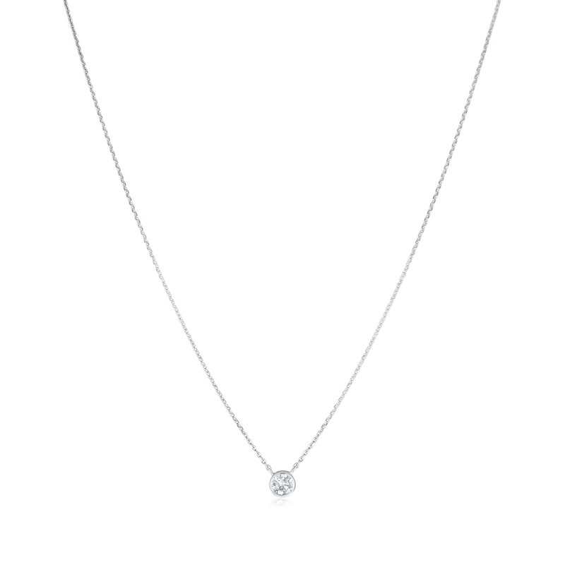 0.20ct Platinum Spectacle Set Diamond Pendant