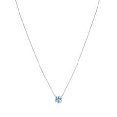 0.66ct Square Cushion Aquamarine Pendant