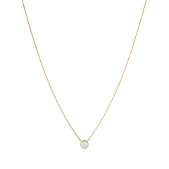 0.20ct Yellow Gold Spectacle Set Diamond Pendant