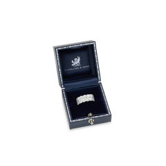 11.43ct Two Row Diamond Wave Ring