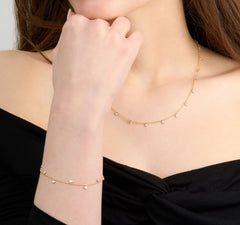 1.00ct Spectacle Set Diamond 18ct Yellow Gold Necklace