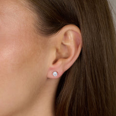 0.80ct Round Brilliant Cut Diamond Stud Earrings