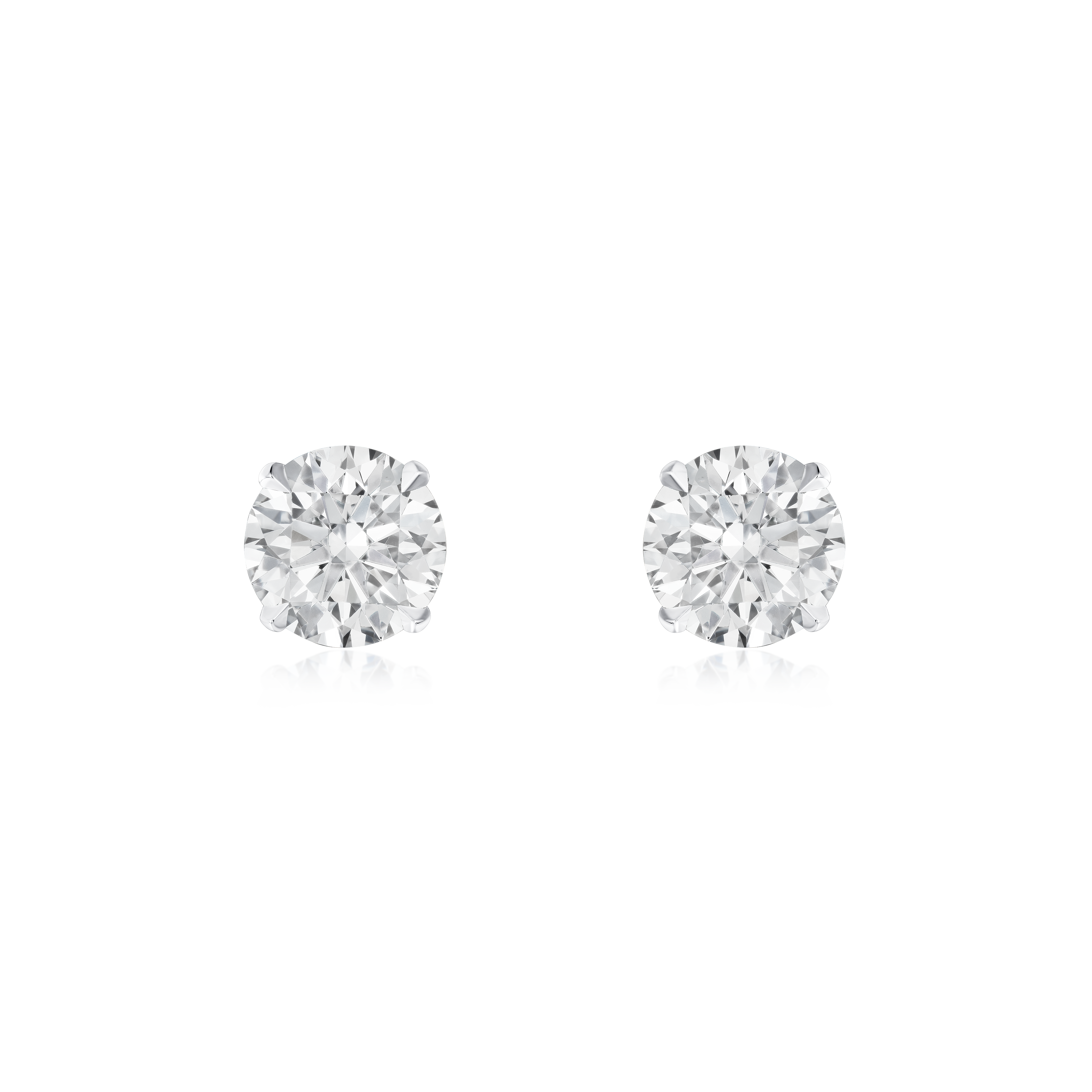 0.80ct Round Brilliant Cut Diamond Stud Earrings