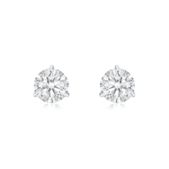 Diamond Single Stone Stud Earrings 1.01cts (total)