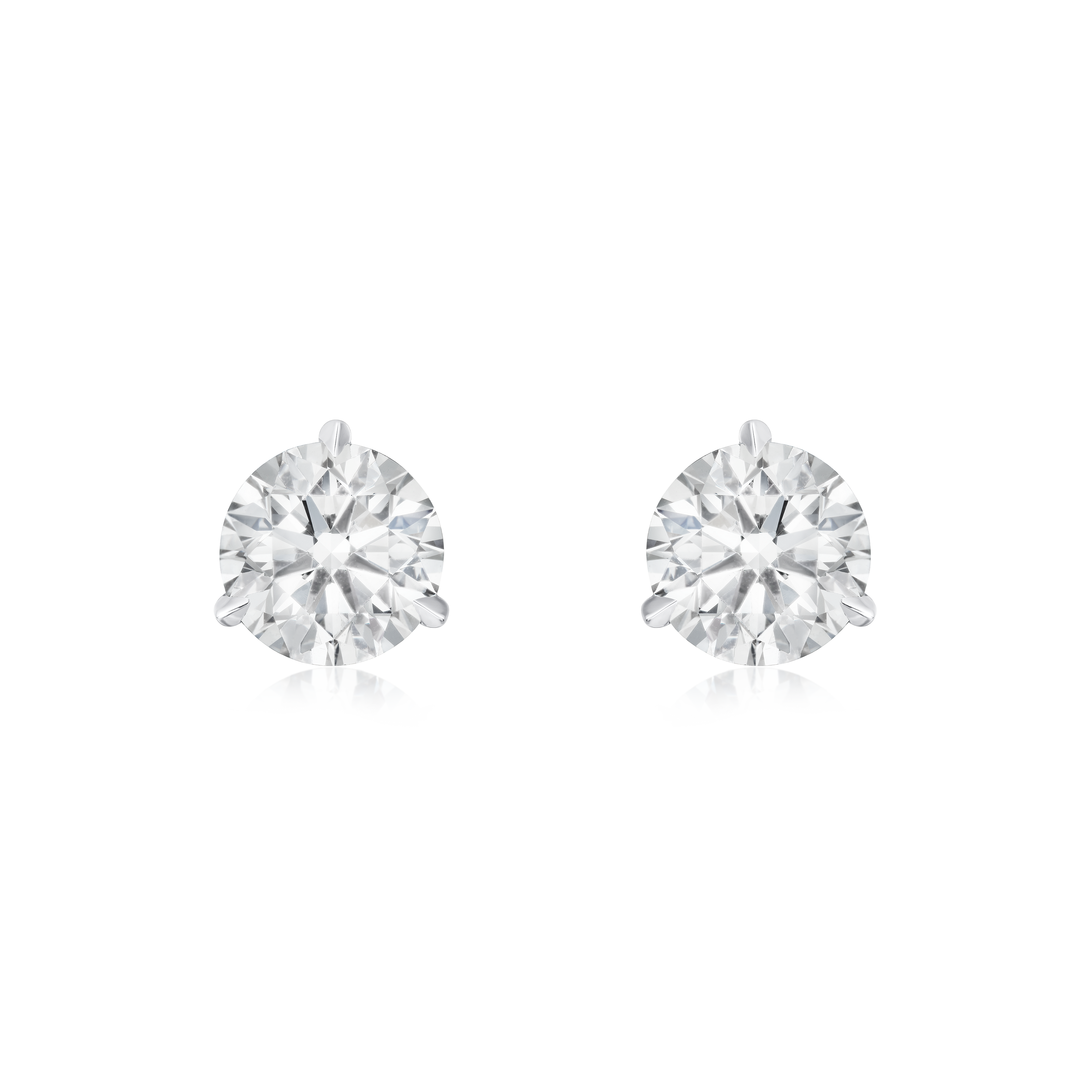 Diamond Single Stone Stud Earrings 1.01cts (total)