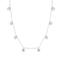 4.18cts Spectacle Set Diamond Necklet