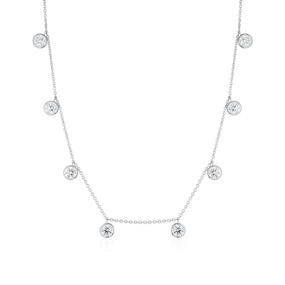 4.18cts Spectacle Set Diamond Necklet