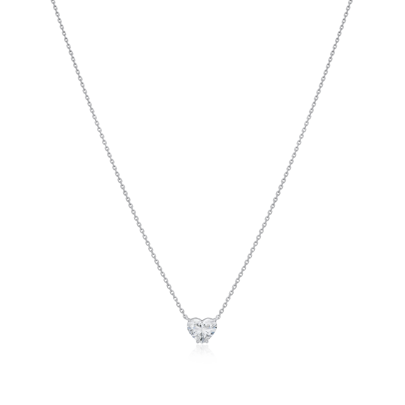 1.01cts Heart Shaped Diamond Superfine Pendant