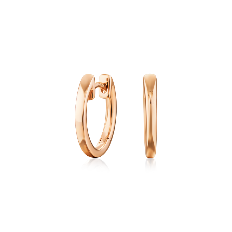 18ct Rose Gold Hoop Earrings