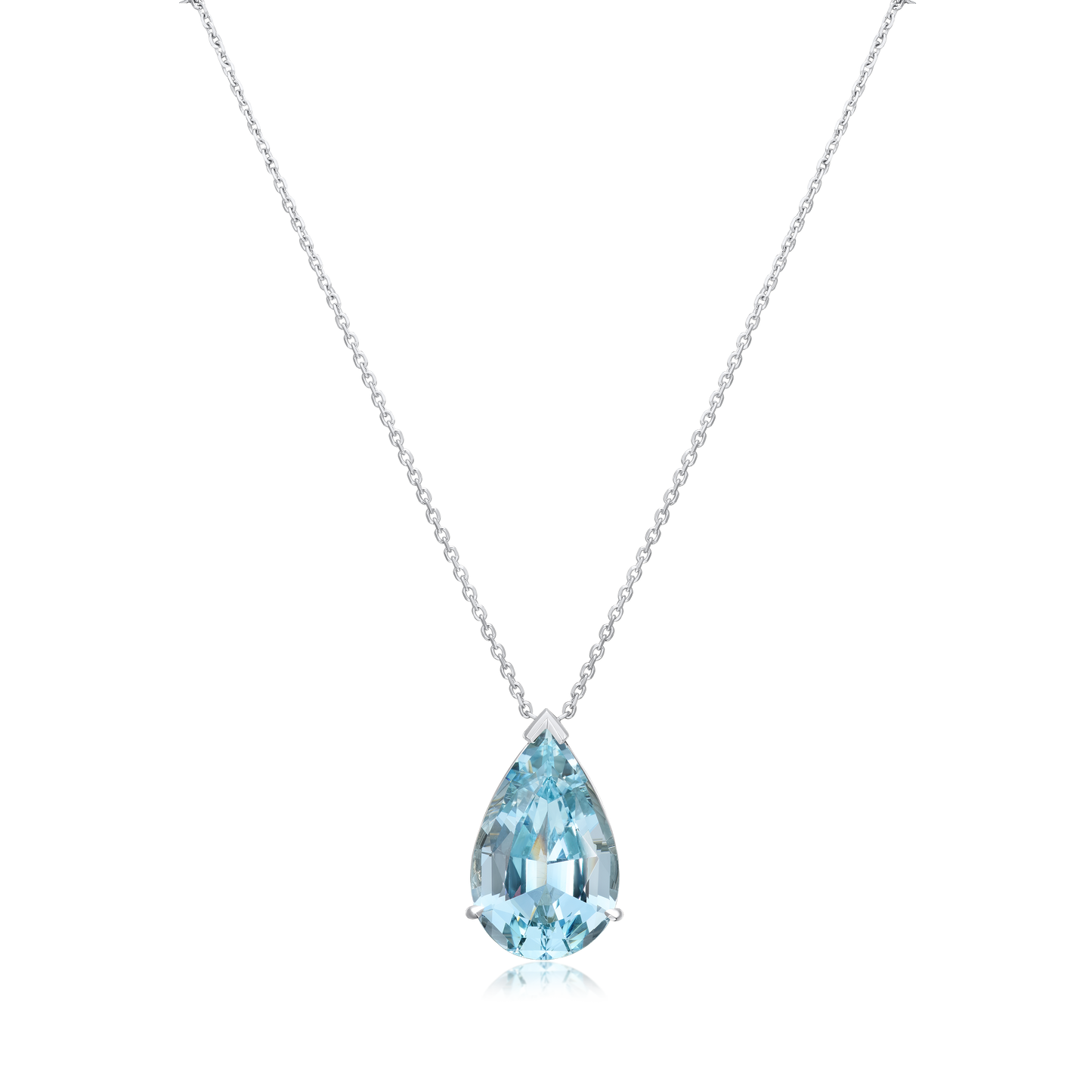 13.80cts Pear Shape Aquamarine Pendant