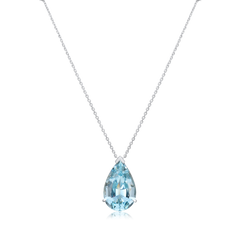 13.80cts Pear Shape Aquamarine Pendant