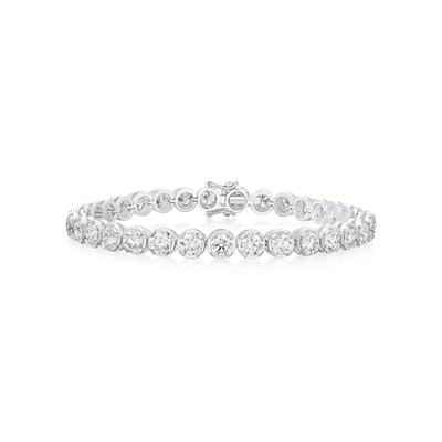 8.88cts Round Brilliant Cut Diamond Line Bracelet