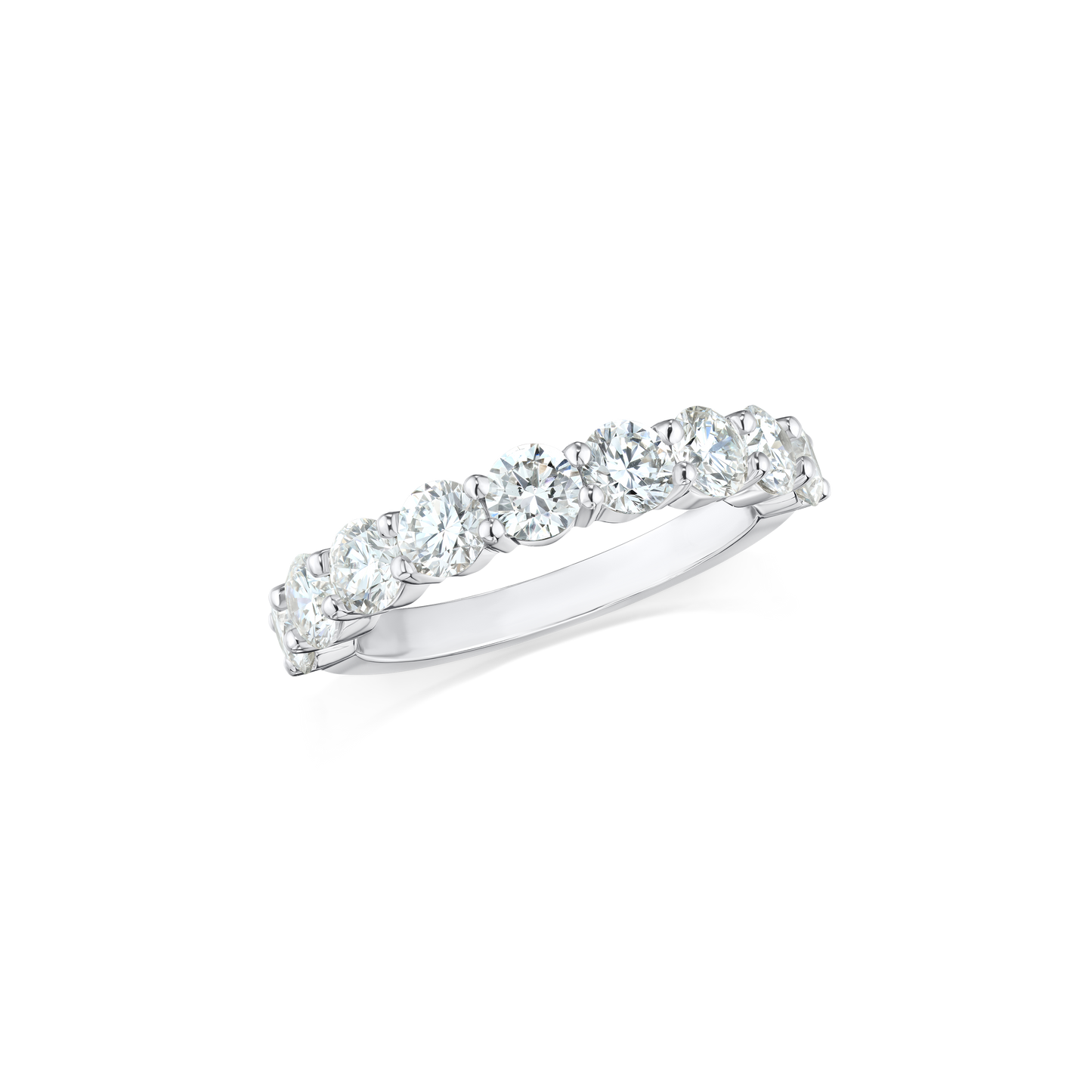 1.89cts Diamond Set Half Eternity Ring