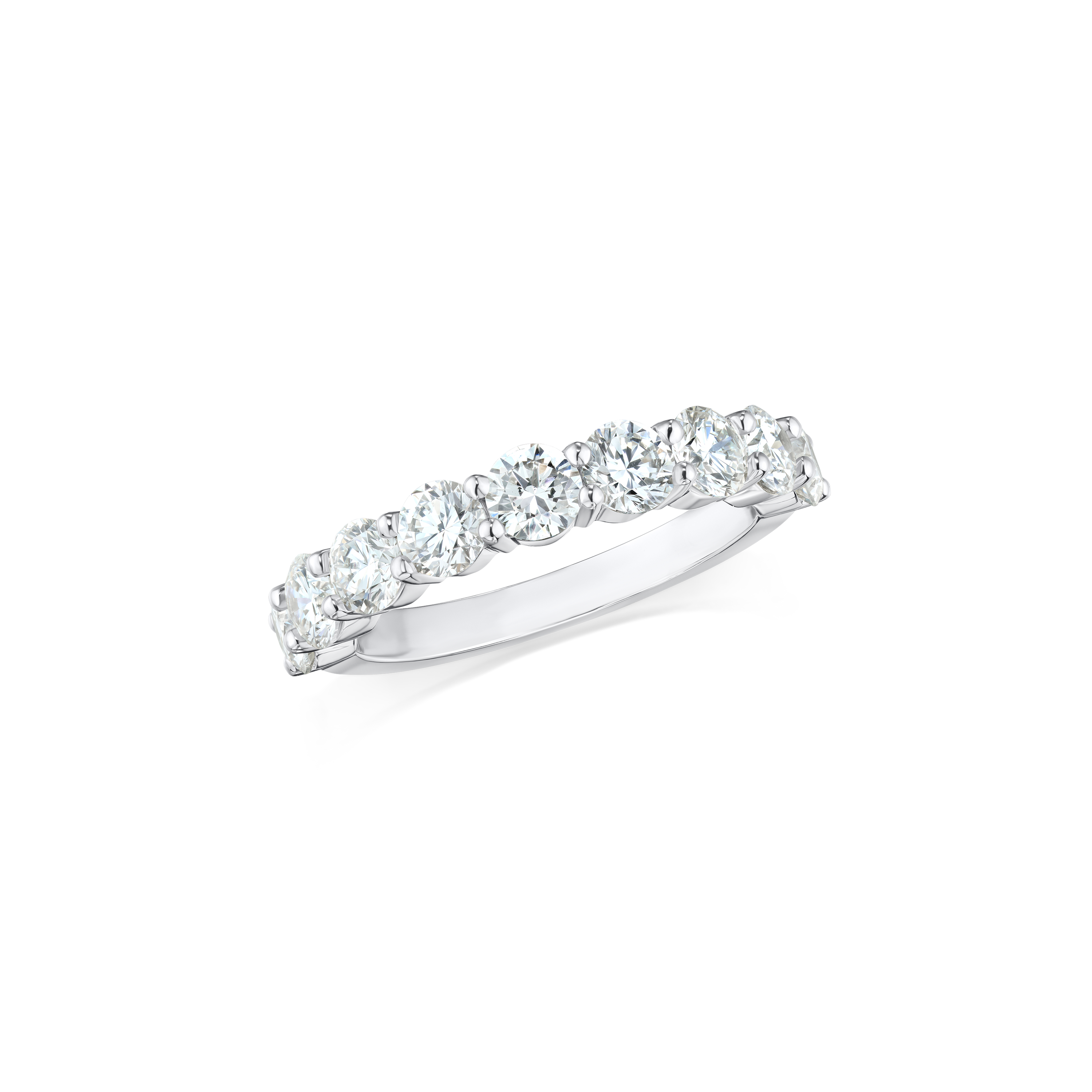 1.89cts Diamond Set Half Eternity Ring