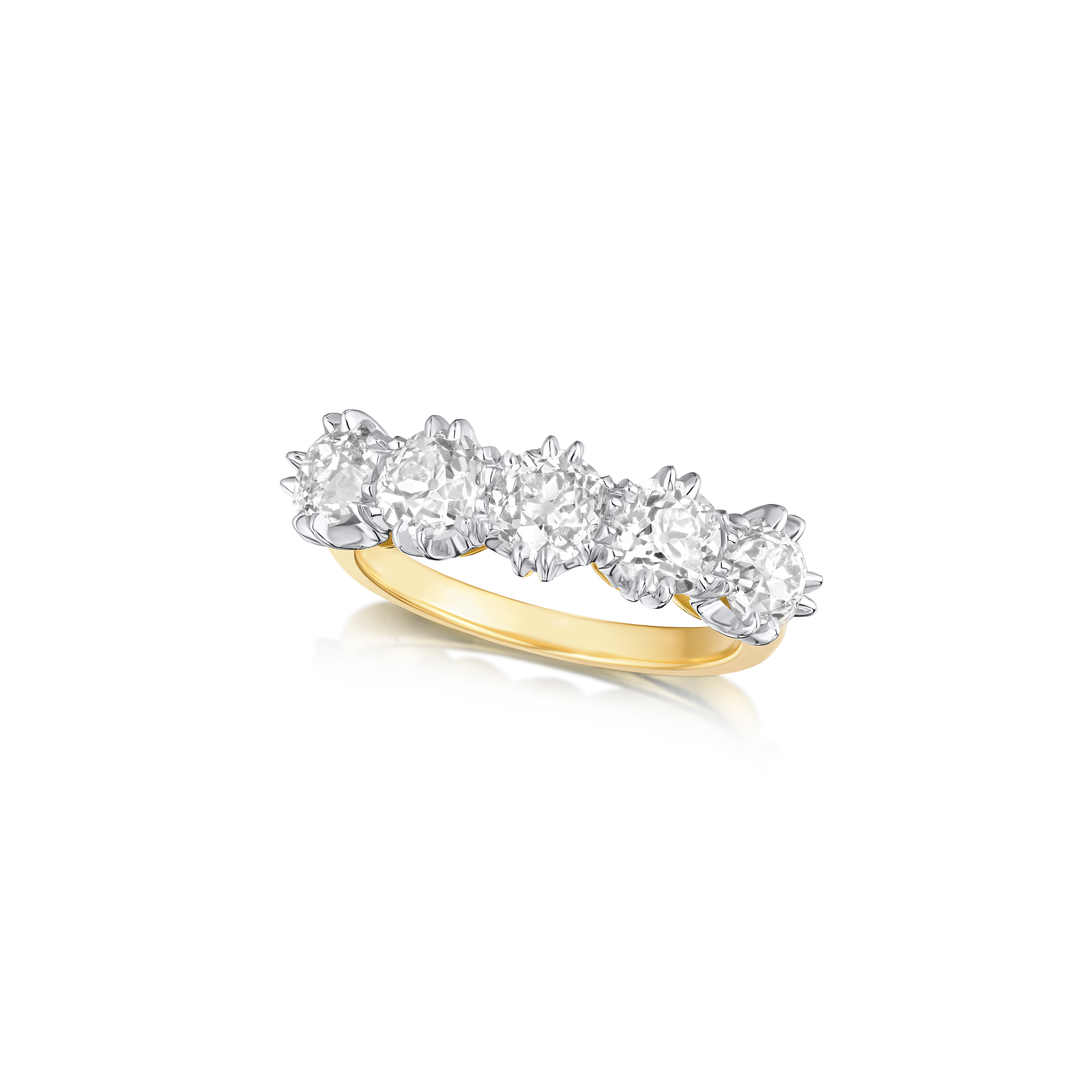 2.62cts Diamond Set Half Eternity Ring