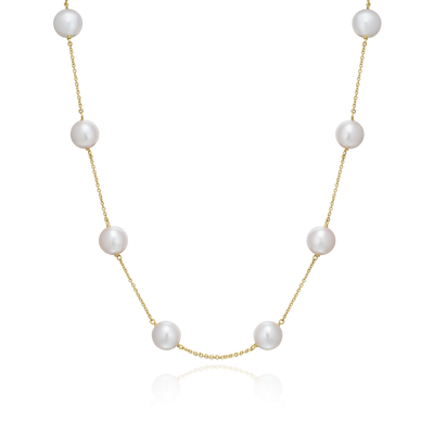 18ct Yellow Gold Pearl Necklace