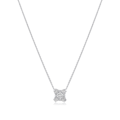 Princess Cut Diamond Cluster Pendant