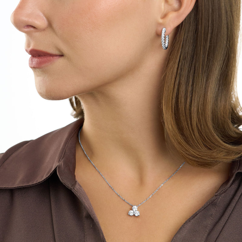 Trefoil 1.43ct Diamond Pendant