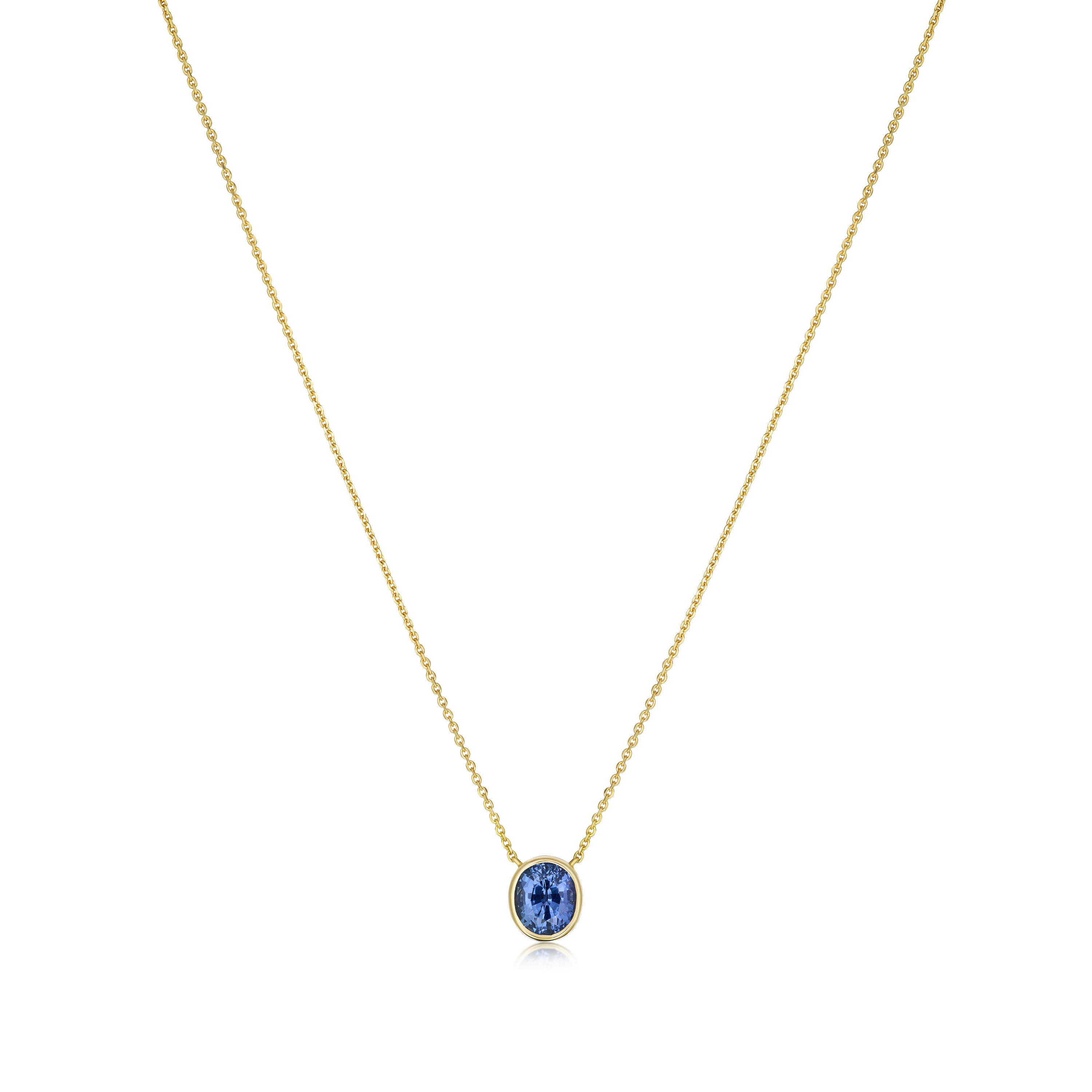 1.68cts Sapphire Rubover Pendant