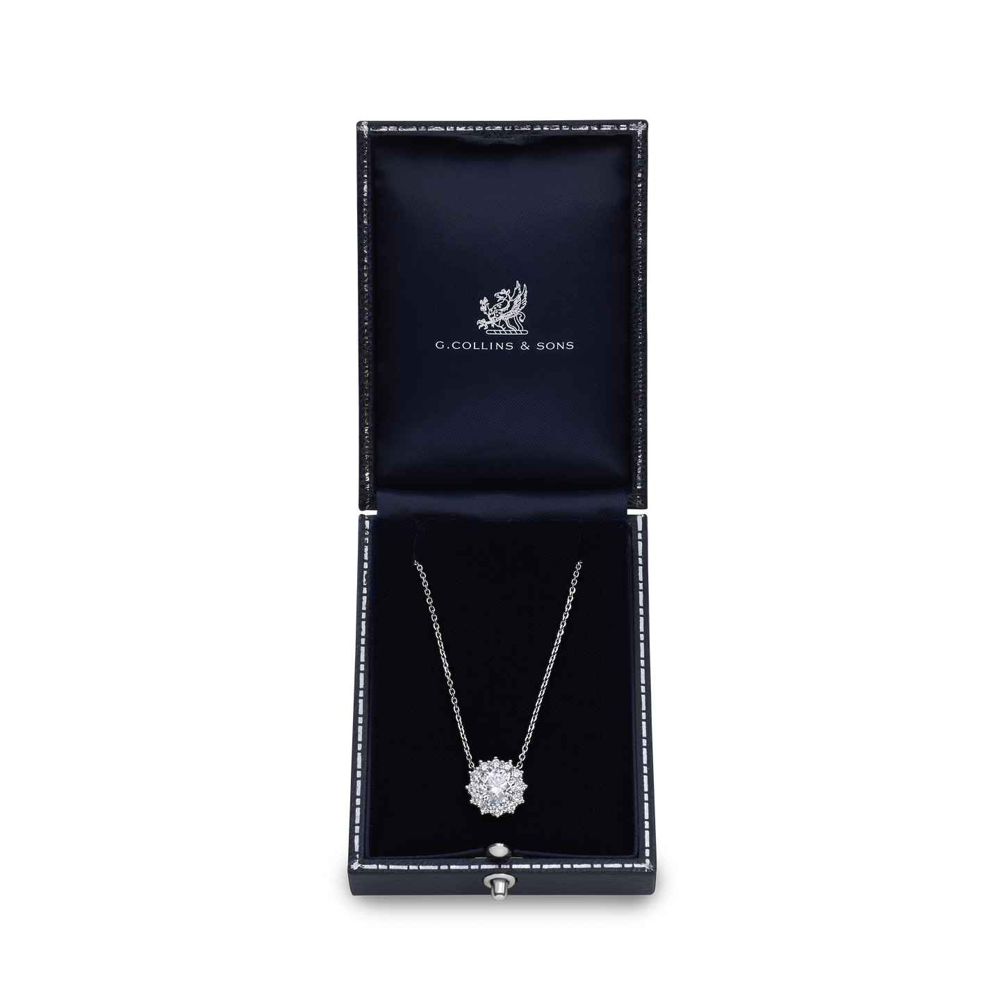 1.51cts Round Brilliant Cut Diamond Ravello Cluster Pendant