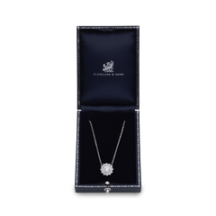 1.51cts Round Brilliant Cut Diamond Ravello Cluster Pendant