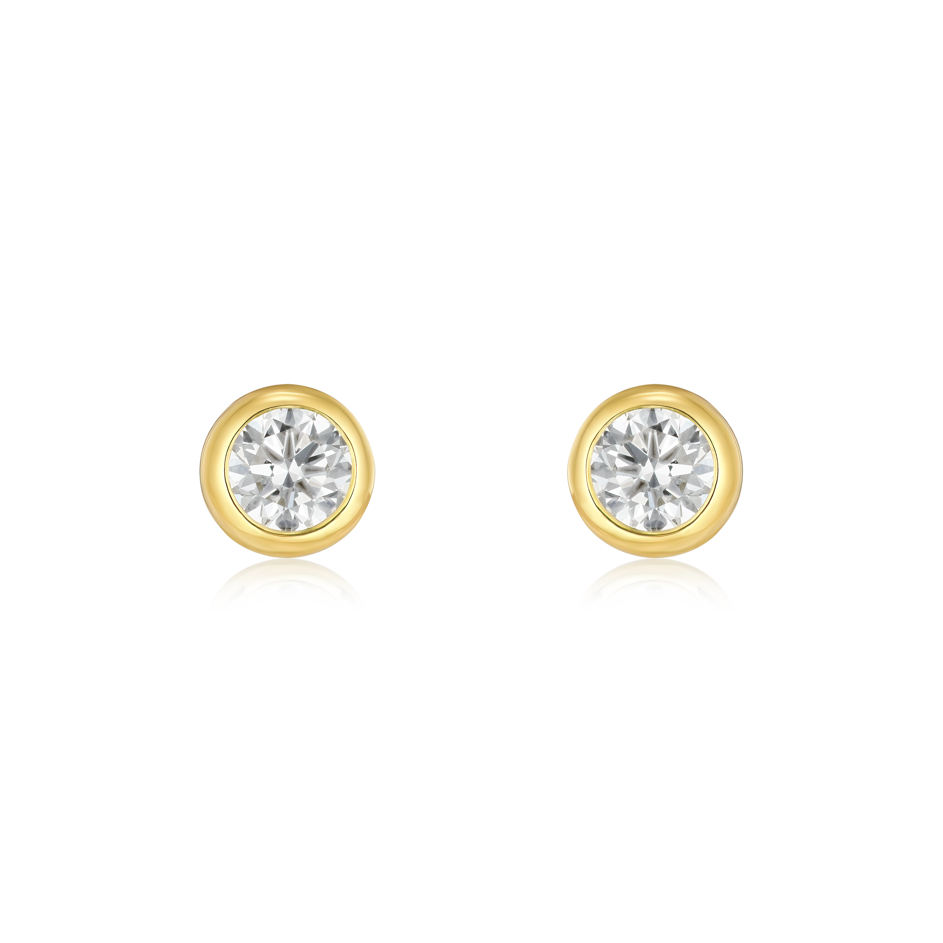 0.40ct Spectacle Set Diamond Stud Earrings