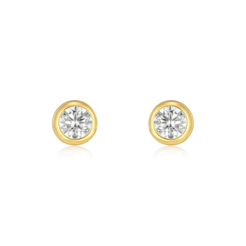 0.40ct Spectacle Set Diamond Stud Earrings