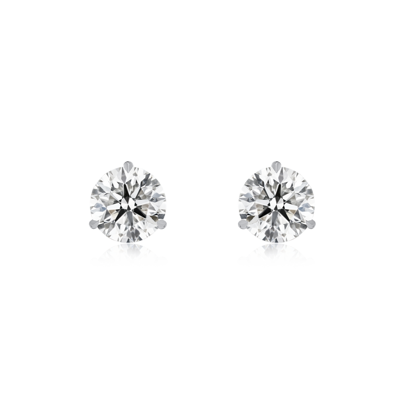 3.21cts Diamond Martini Set Stud Earrings