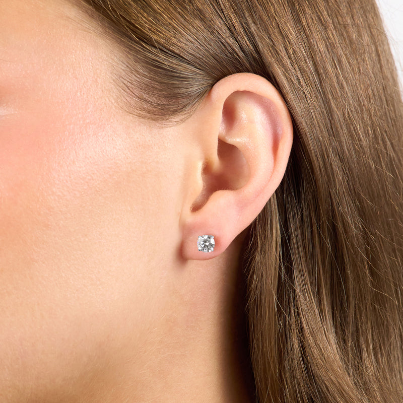 1.40ct Round Brilliant Cut Diamond Stud Earrings