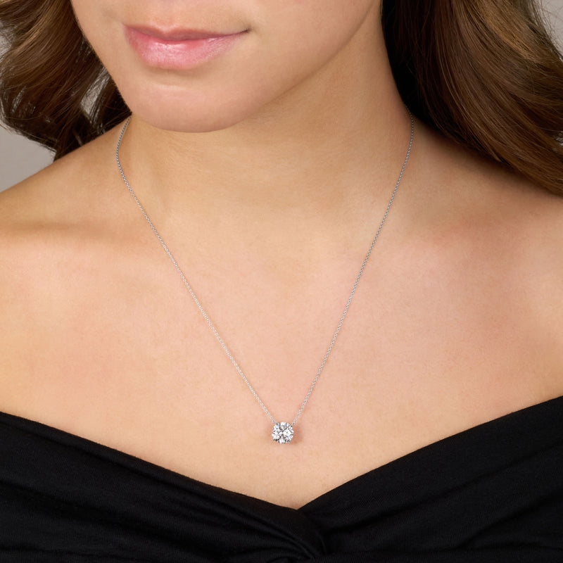 2.13cts Round Brilliant Cut Diamond Superfine Pendant