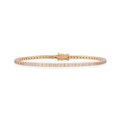 1.00ct Diamond Bracelet In 18ct Rose Gold
