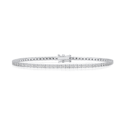1.00ct Diamond Bracelet In 18ct White Gold