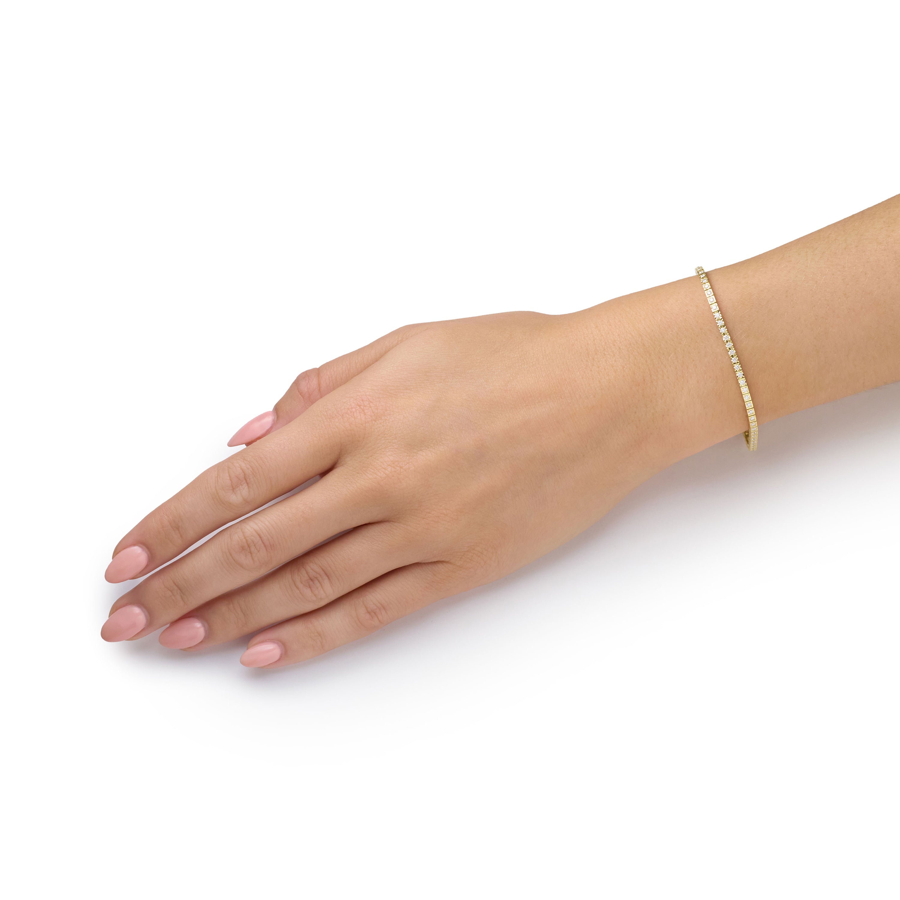 Diamond Bracelet In 18ct Yellow Gold