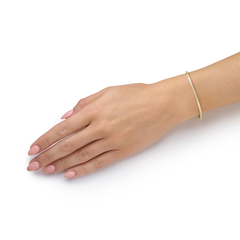 Diamond Bracelet In 18ct Yellow Gold
