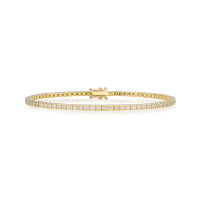 Diamond Bracelet In 18ct Yellow Gold
