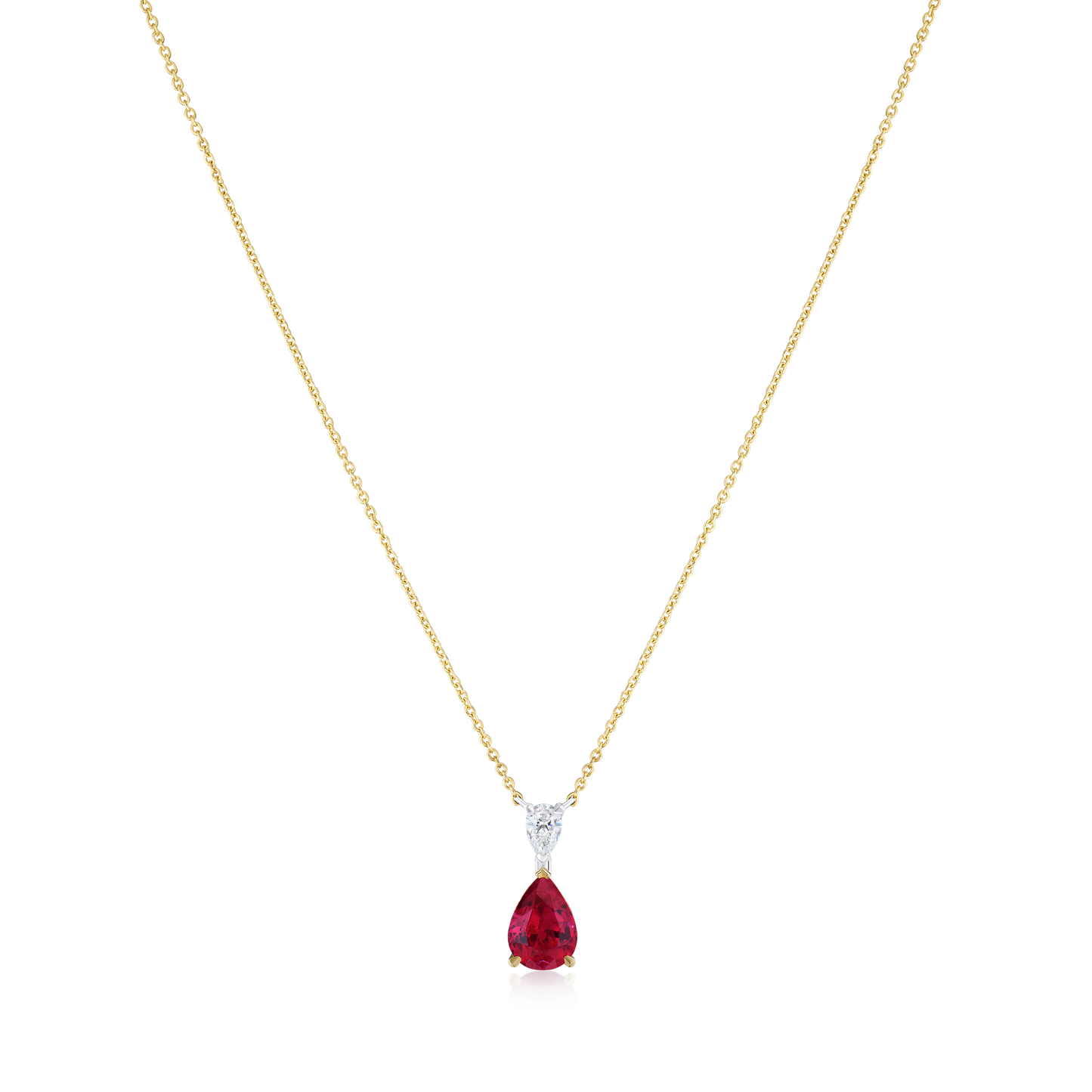 1.71ct Ruby and Diamond Pendant