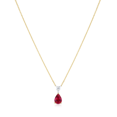 1.71ct Ruby and Diamond Pendant