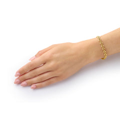 Infinity Collection 18ct Yellow Gold Bracelet Small Link