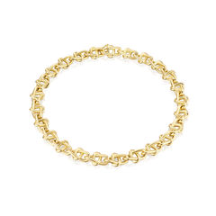 Infinity Collection 18ct Yellow Gold Bracelet Small Link