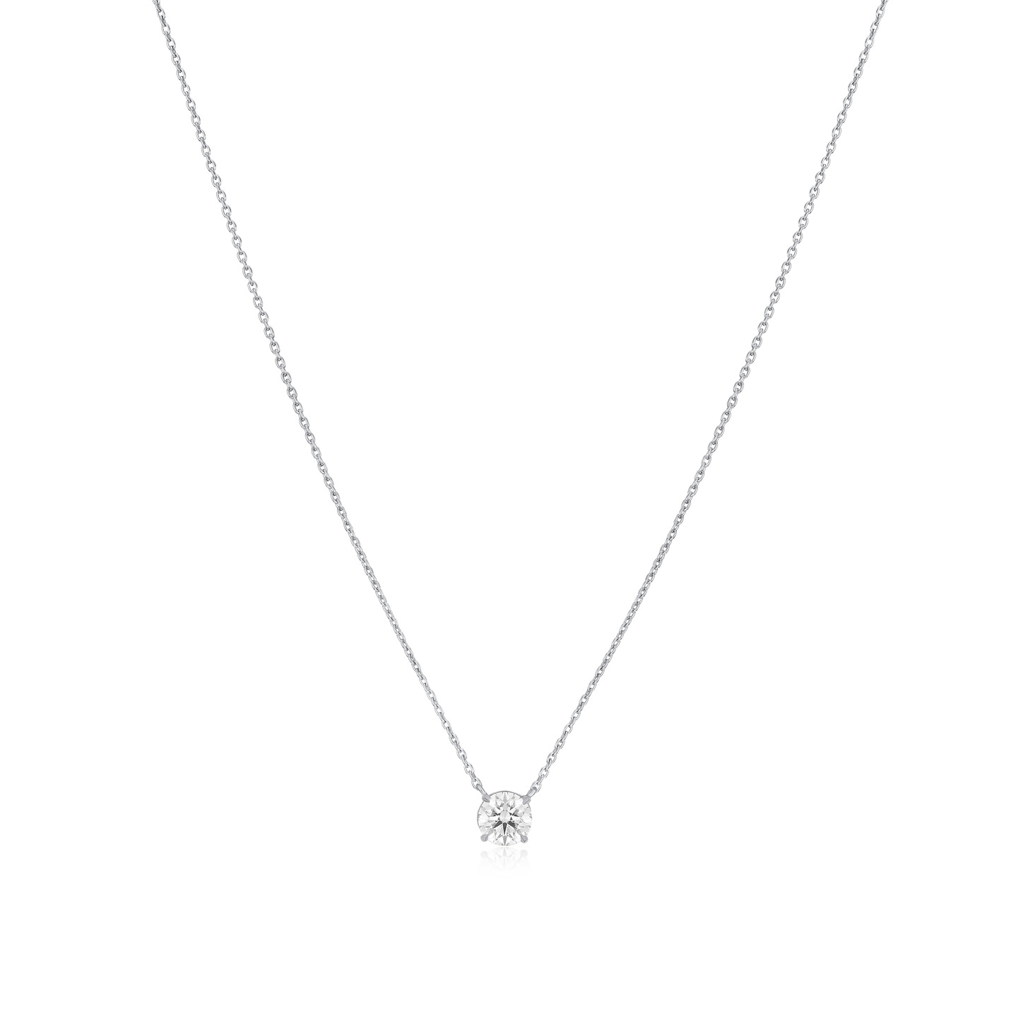 0.70ct Solitaire Round Brilliant Cut Diamond Pendant