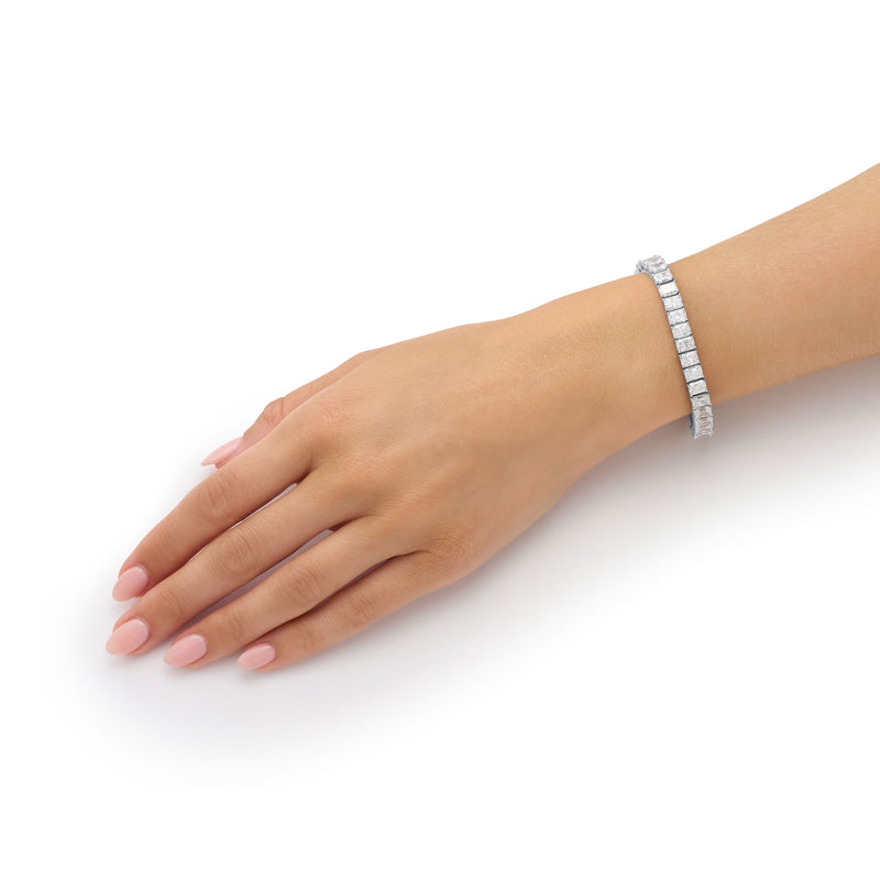 20.26cts Radiant Cut Diamond Line Bracelet